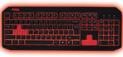 Approx Gaming APPBLIZZARD Teclado para jogar, 45 x 16 x 29, preto e vermelho