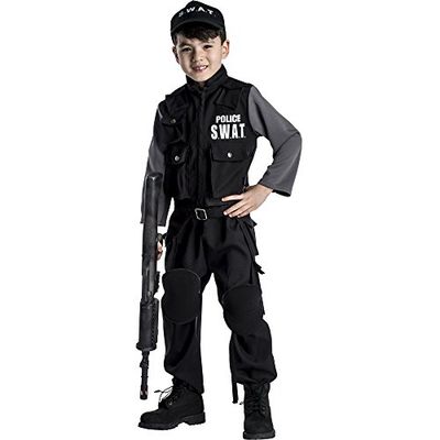 Dress Up America Kid's Jr, SWAT-Team Kostuum Voor Kinderen