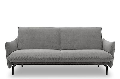 DOMO. collection Convertible Salta 2 Places avec Fonction Bois Canapé, lit d'invité, Surface de Couchage 200 x 120 cm métal, Gris, 230x95 cm