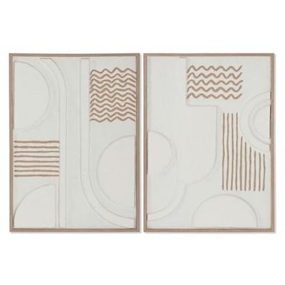 Home ESPRIT Tableau Abstrait Urbain 50 x 4 x 70 cm (2 unités)