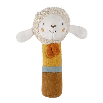 Fehn Natur Dou Dou Ovejita Juguete para Bebés, Ocre/Amarillo