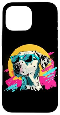 Funny Kids Mens Womens Retro Vintage 80s Dalmatian Lover Custodia per iPhone 16 Pro Max