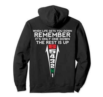 Camiseta de moto - Equipamiento de moto cuando la vida te de Sudadera con Capucha