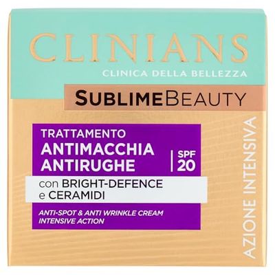 CLINIANS SUBLIME BEAUTY tratamento anti-manchas - efeito uniforme para peles maduras, com água de uva, 50 ml