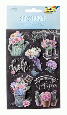 3D Pegatinas V, pegatinas tridimensionales de papel, 9 unidades, ideal para decorar tarjetas de felicitación, manualidades y scrapbooking