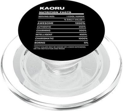 Kaoru Datos de Nutrición Nombre Gracioso PopSockets PopGrip para MagSafe