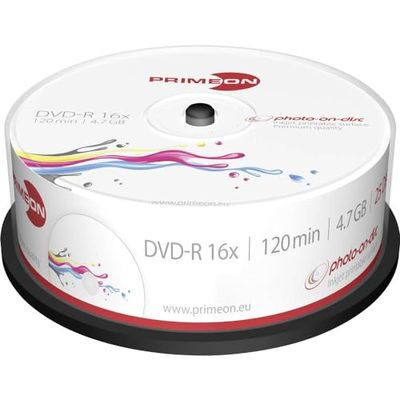 Pri DVD-R 16x Photo Pr CB 25Stk