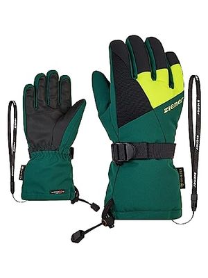 Ziener Guanti da sci LANI per bambini/sport invernali | impermeabili, traspiranti, verde profondo, 5,5