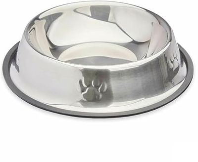 Mascow Silver Hundmatare Grå Gummimetall 26 x 7 x 26 cm (12 enheter)