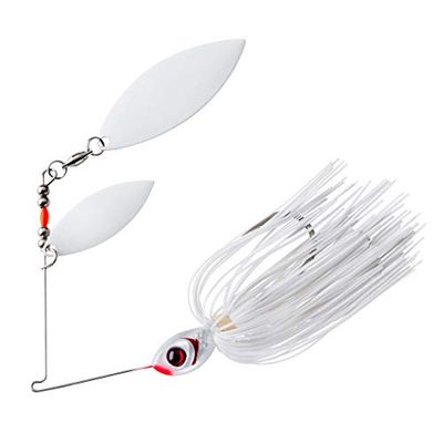 Booyah Glow Lame Double en Saule Leurre de pêche, Blanche-Neige