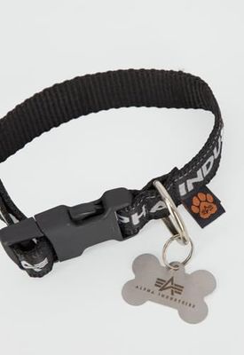 AI Dog-Tag Collar alpha industries Color 198-black/grey para Perro Talla M