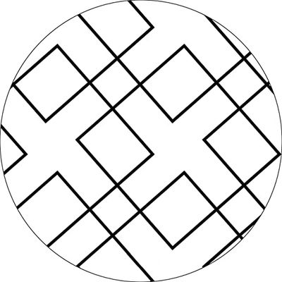 Bonateks, Round Digital Printed Mouse Pad, Non-Slip Base, for Office and Home, Diameter:22cm