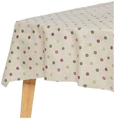 Belum Tafelkleed van 100% biologisch katoen, maat XL, 180 x 180 cm, met hars gecoat tafelkleed, vlekbestendig, groot, rechthoekig tafelkleed