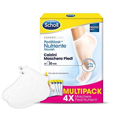 Scholl Pedimask - máscara de pés, embalagem de 4 x 200 g