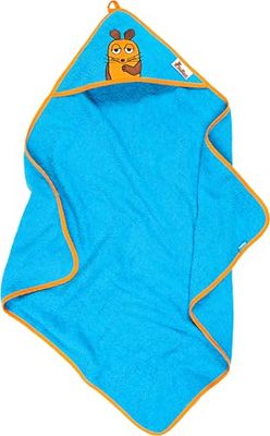 Playshoes Frottee-Kapuzentuch unisex - barn 340047 Badrock, 23 - Aquablau, 75x75 cm