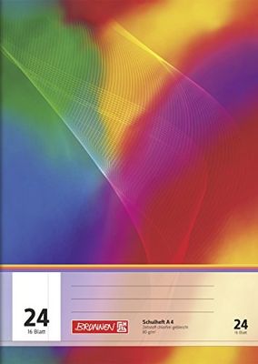 Baier & Schneider Brunnen 104492402 Exercise Book A4 (16 Sheets, Blank, Margin, Ruling 24)