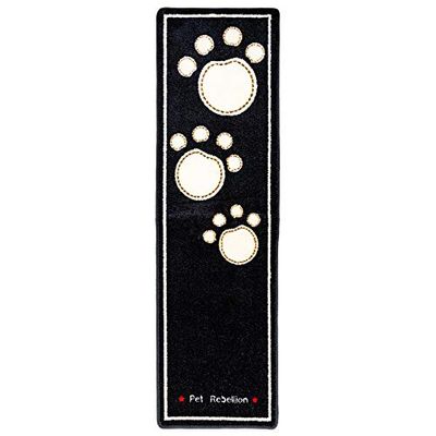 Pet Rebellion - Runner per Cani, 45 x 150 cm, Colore: Nero