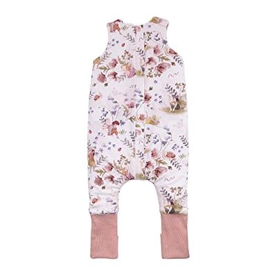 Makaszka Warme, comfortabele katoenen slaapzak met benen voor kinderen 2,5 TOG. Met ritssluiting. Voor jongens en meisjes. Het zorgt voor een goede nachtrust. Maat M 2,5-6 jaar Fairies, feeën, M