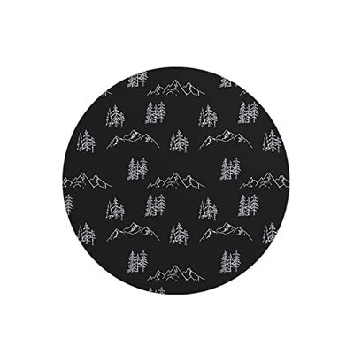 Questo Casa, Ronde digitaal bedrukte muismat, antislip onderkant, voor kantoor en thuis, diameter: 22 cm