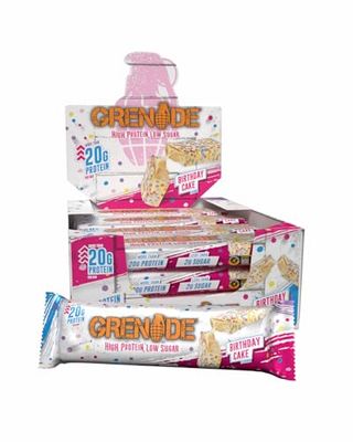 Grenade High Protein, Low Sugar Bar - Birthday Cake, 12 x 60 g