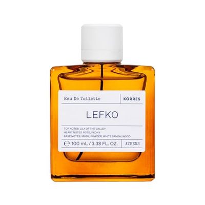 KORRES LEFKO Eau de Toilette for Men Women Unisex Fragrance Floral Powdery Vegan 100ml