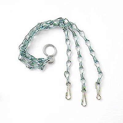 Merriway BH05660 3 Leg Chain With Clips And Hanging Ring For Hanging Baskets, BZP 400 mm (16 Inch)