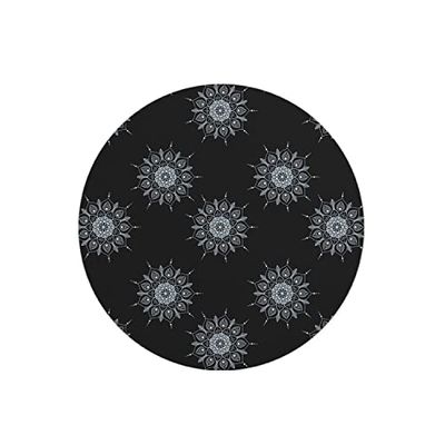 Questo Casa, Ronde digitaal bedrukte muismat, antislip onderkant, voor kantoor en thuis, diameter: 22 cm