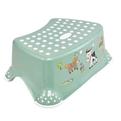 keeeper Scaletta "Funny Farm", Da 3 a 14 Anni circa, Funzione Antiscivolo, Tomek, Nordic Green (Verde)