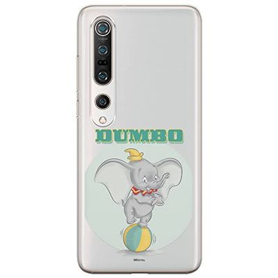 ERT GROUP etui na telefon Xiaomi MI 10 / MI 10 PRO, case oryginalny i oficjalnie licencjonowany przez Disney, wzór Dumbo 006, optymalnie dopasowane, plecki z TPU częściowo przeźroczyste