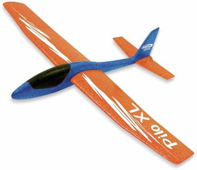 JAMARA 460486 – Patins en Mousse 2 en 1 – Pilo XL – Super léger (160 g), Presque Indestructible, pour looping ou vol Coulissant, 86 cm, Bleu
