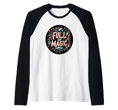 Grazioso costume pieno di magia per ragazzi e ragazze Maglia con Maniche Raglan