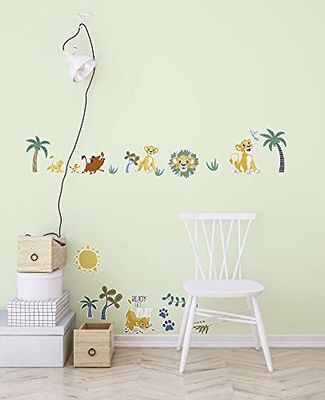 Komar Disney 14102h - Adhesivo decorativo para pared (50 x 70 cm, 34 piezas), diseño de león