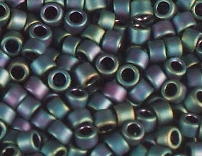 Japanese Cylinder Treasure Matte Lilac/Green 3.3mm.8/0 100g