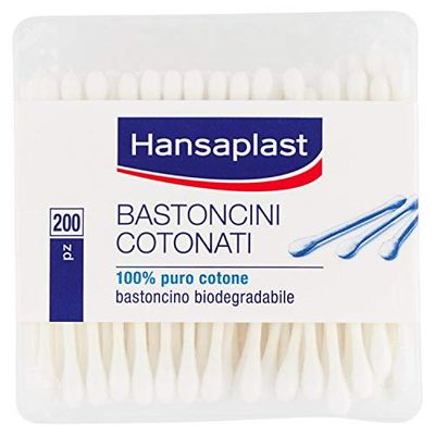 Hansaplast Pacote de ligaduras cotonetes de algodão (embalagem de 200)