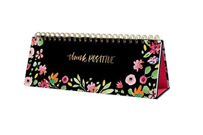 SIGEL JP100 Jolie Weekly diary undated - Flower Love - 100 g/m² - 30 x 11,4 cm - hardcover - 124 pages - Black, Green, Pink