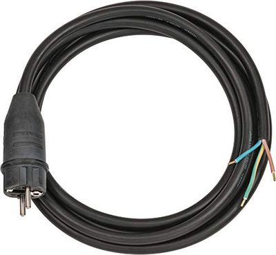 Brennenstuhl, Aansluitkabel 3-polig 5m zwart H05VV-F 3G1,5