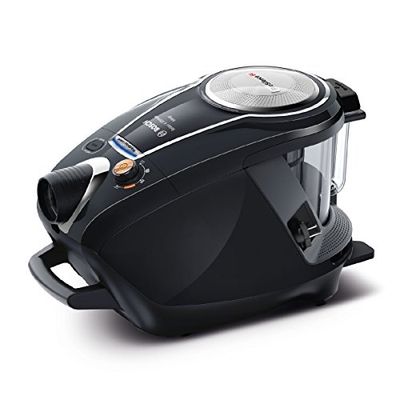 Bosch Electroménager Série 8, BGS7MS64, aspirateur traîneau sans Sac ProSilence, extrêmement Silencieux, Technologie SensorBagless et système de Nettoyage Intelligent du Filtre, Noir