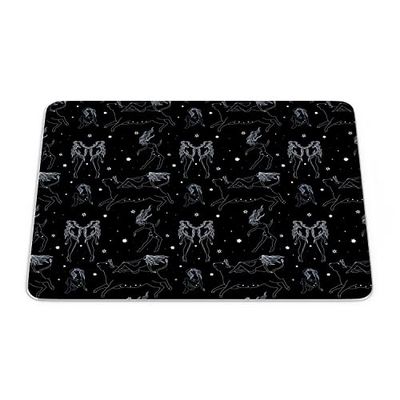 Questo Casa, Tappetino per mouse con stampa digitale, antiscivolo, per ufficio e casa, dimensioni: 22 x 18 cm