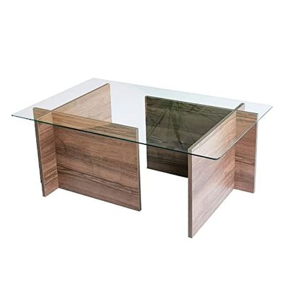WELL HOME MOBILIARIO & DECORACIÓN Wellhome Salontafel van gehard glas.