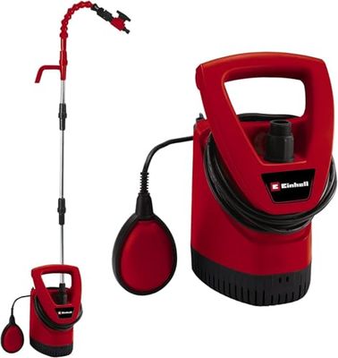 Einhell Rain barrel pump GE-SP 3546 RB (350 W, max. 4.600 l/h, max. delivery head of 11 m, foreign bodies up to 2.5 mm, carry handle, infinitely adjustable float switch, flexible swan-neck)