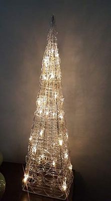 ILUMINACIÓN DE DISEÑO Moderne kerstboom met 30 leds, wit, 60 cm