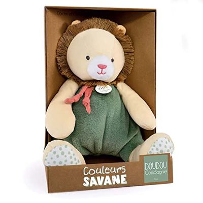 Doudou et Compagnie - Colori Savana - Pantin Lion - Beige - 30 cm - Regalo nascita - DC4069