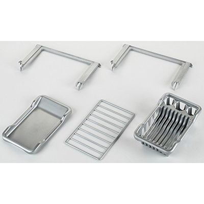 Theo Klein 9259 Set Complémentaire Cuisines Enfts I Plaque Et Grille De Cuisson Pier Lave-Vaisselle Glissières Compatibles avec Cuisines-Jouets Miele Et Bosch I Jouet Enfts Partir De Trois s