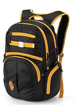 Nitro Hero Pack/duży modny plecak z wyściełaną kieszenią na laptopa i innymi wspaniałymi funkcjami/plecak szkolny / 37 l/Ponderosa, złoty czarny, 37L, HERO PACK'15