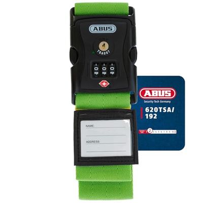 Abus 620Tsa/192 Pasek do Walizki, Zielony, 3 cyfry