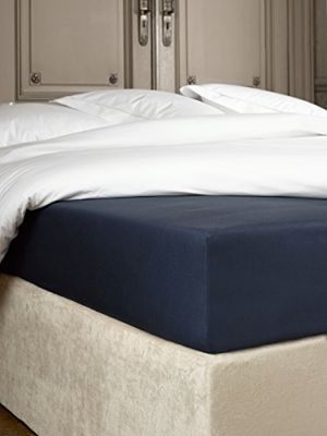 De Witte Lietaer Bumblebee Lenzuolo con Angoli, Cotone, Inchiostro Blu Marino, Queen, 160 x 200 x 40 cm