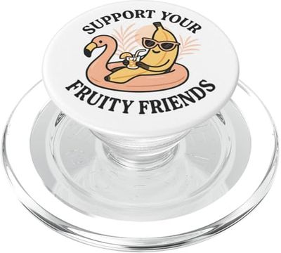 Apoya a tus amigos afrutados divertido orgullo LGBTQ juego de palabras de orgullo gay PopSockets PopGrip para MagSafe