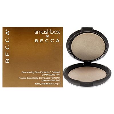 SmashBox Becca - Evidenziatore pressato per pelle luccicante, effetto champagne pop per donne, 6,8 g