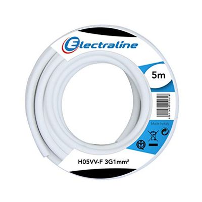 Electraline 11720 Cabo unipolar H05 VV-F 3G1 5M branco