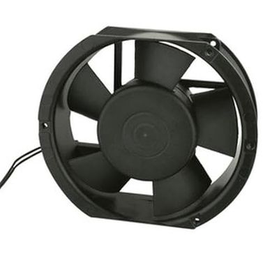 Ventilateur avec roulement à billes, dimensions 172 x 150 x 55 mm, alimentation 220 V, idéal pour le refroidissement des équipements et l'amélioration de la circulation de l'air.
